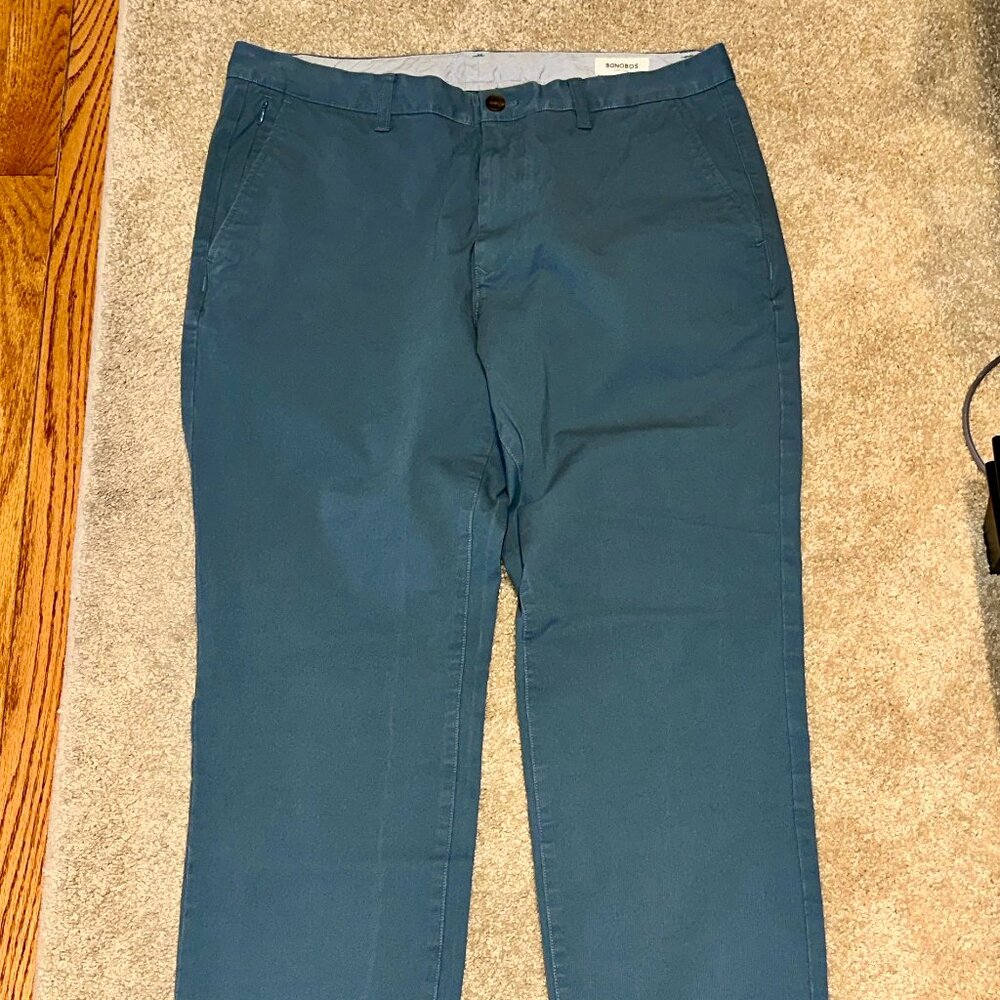 Bonobos Stretch Washed Chino – Men’s 36x30 – Athletic Fit – Deep Blue Sea